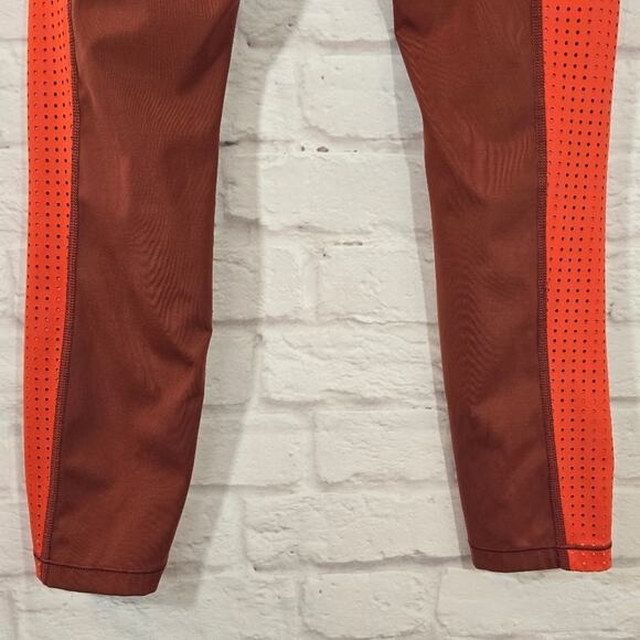 M Athleta Ultimate Stash Pocket Colorblock 7/8 Tight Leggings Sz S Russet Brown - Picture 6 of 9